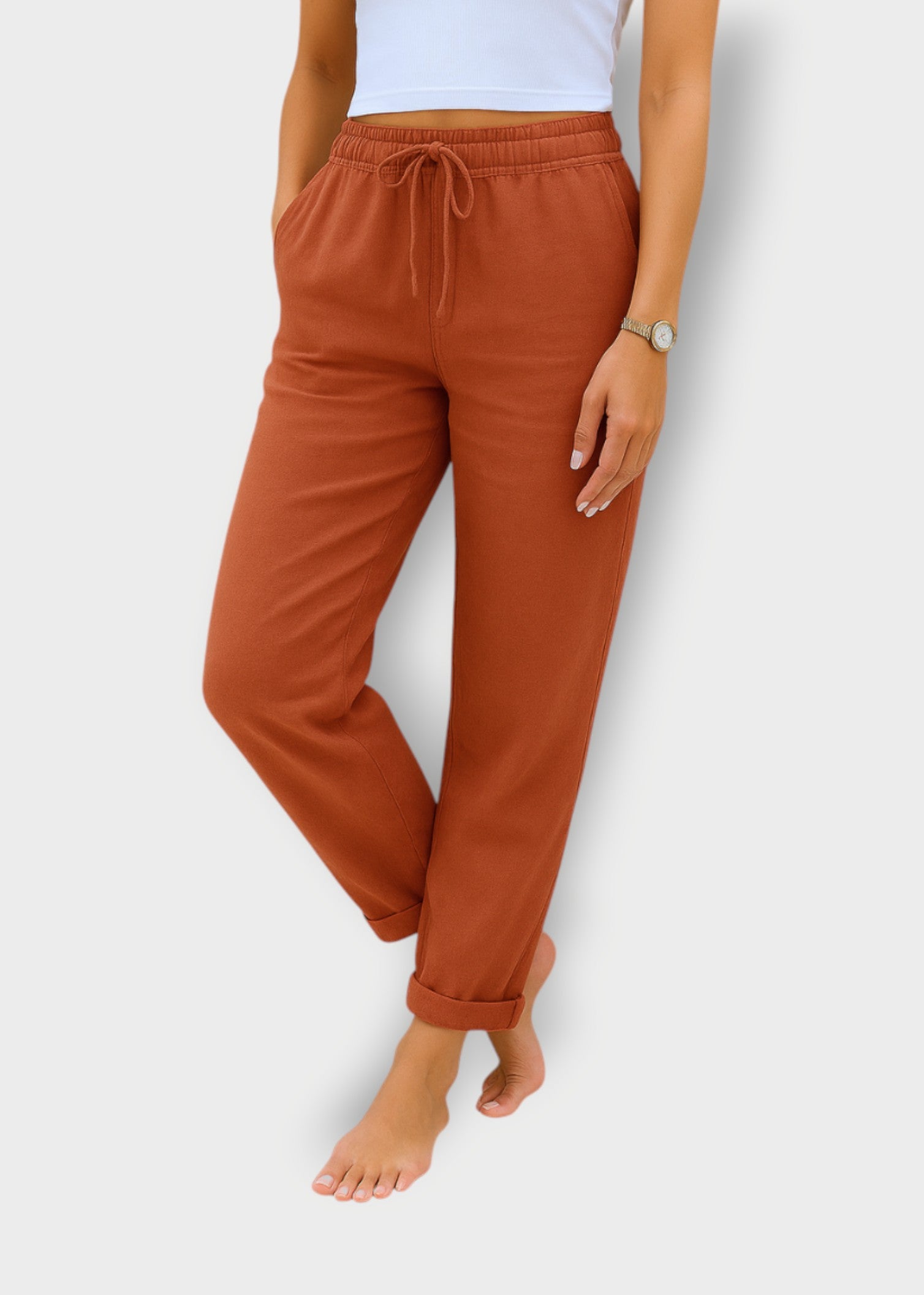 Sienna – Lightweight Cotton Joggers for Everyday Comfort