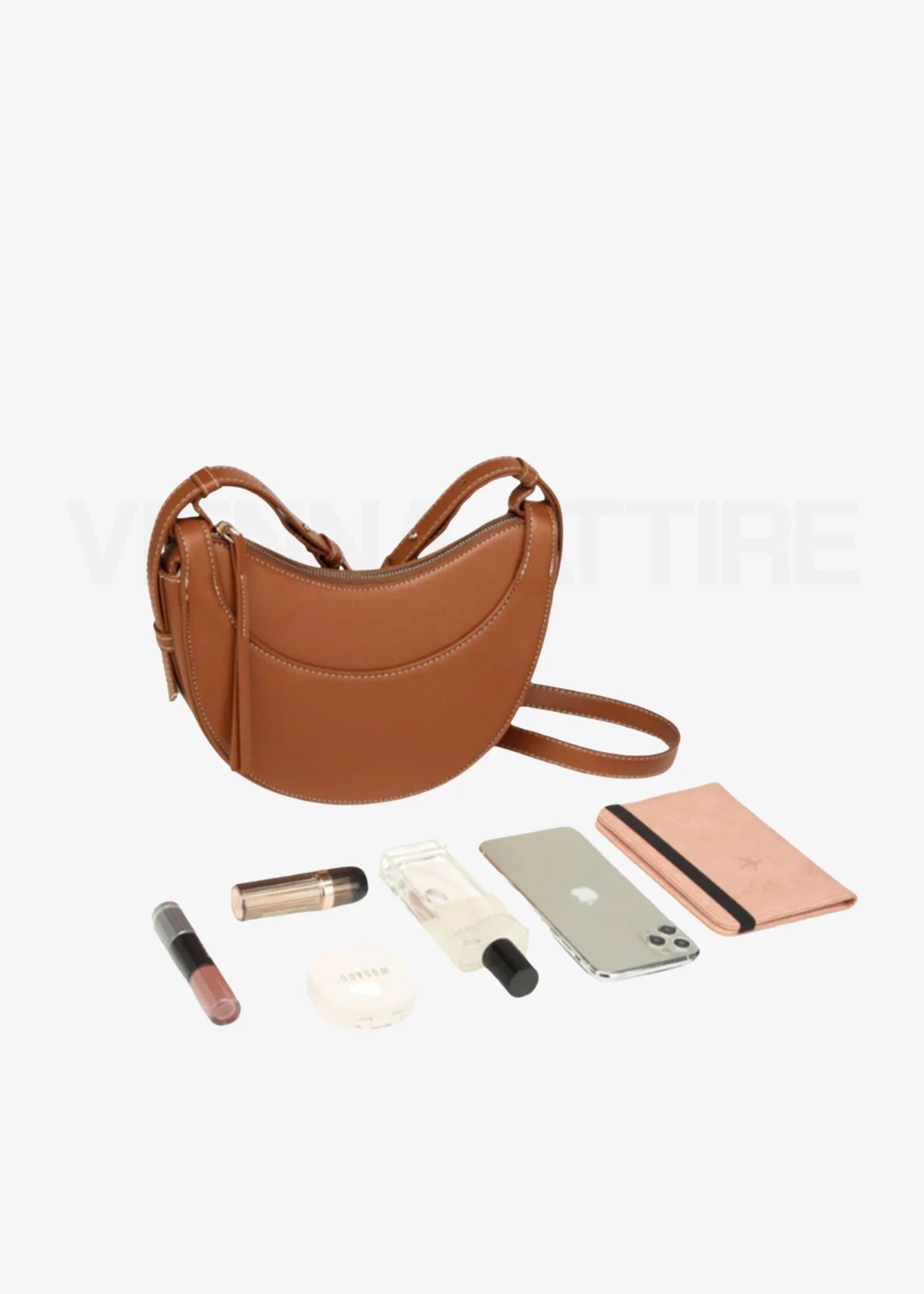 Agnès – Half-Moon Crossbody Bag made from Vegan Leather