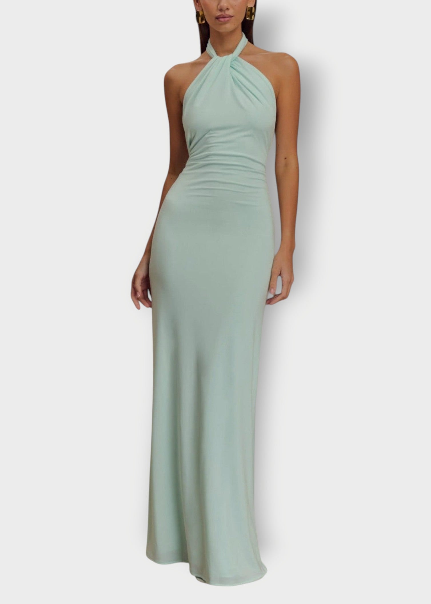 Selina – Elegant Halter Neck Maxi Dress