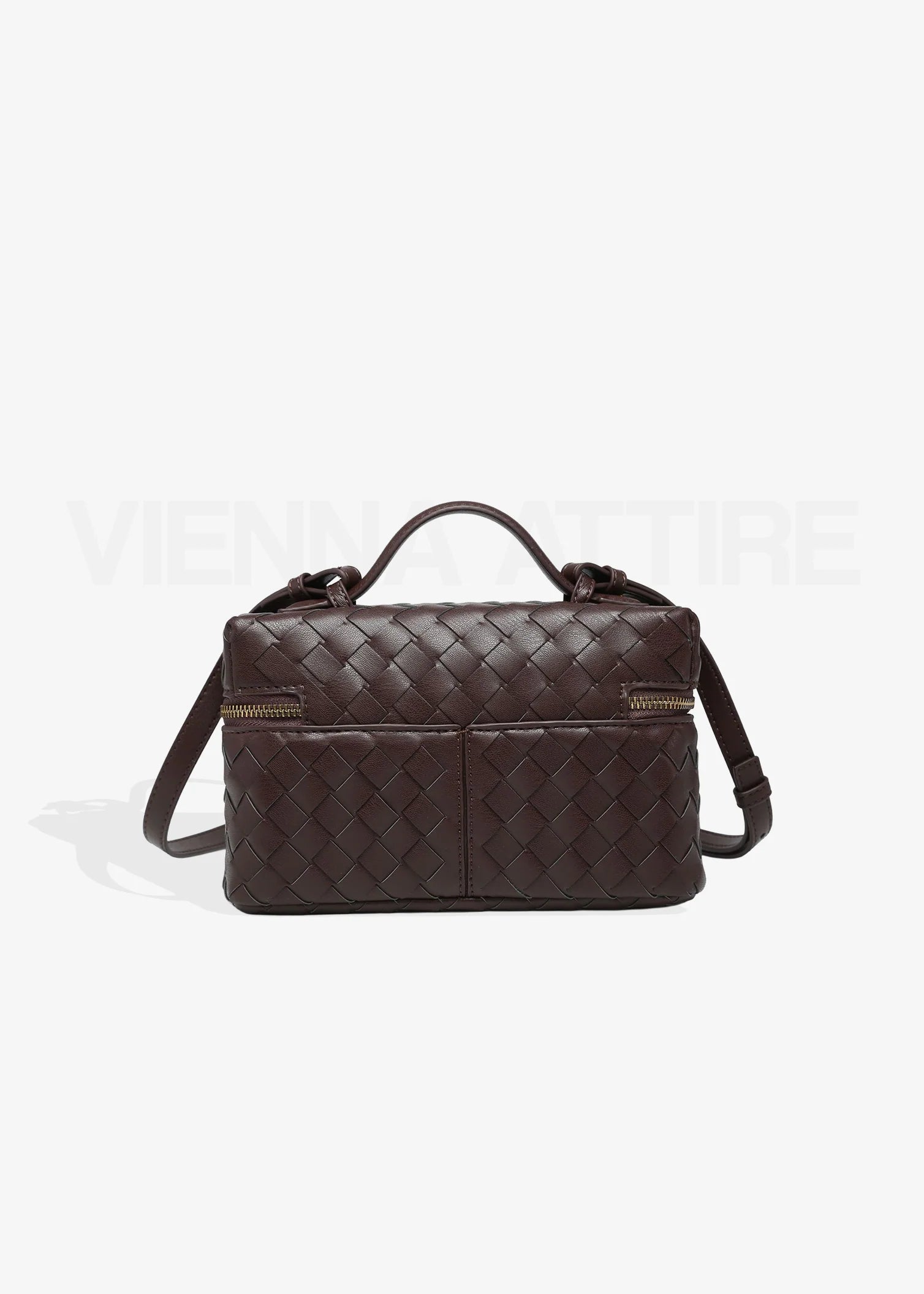 Aria – Structured Mini-Bag with Handle and Gold Details