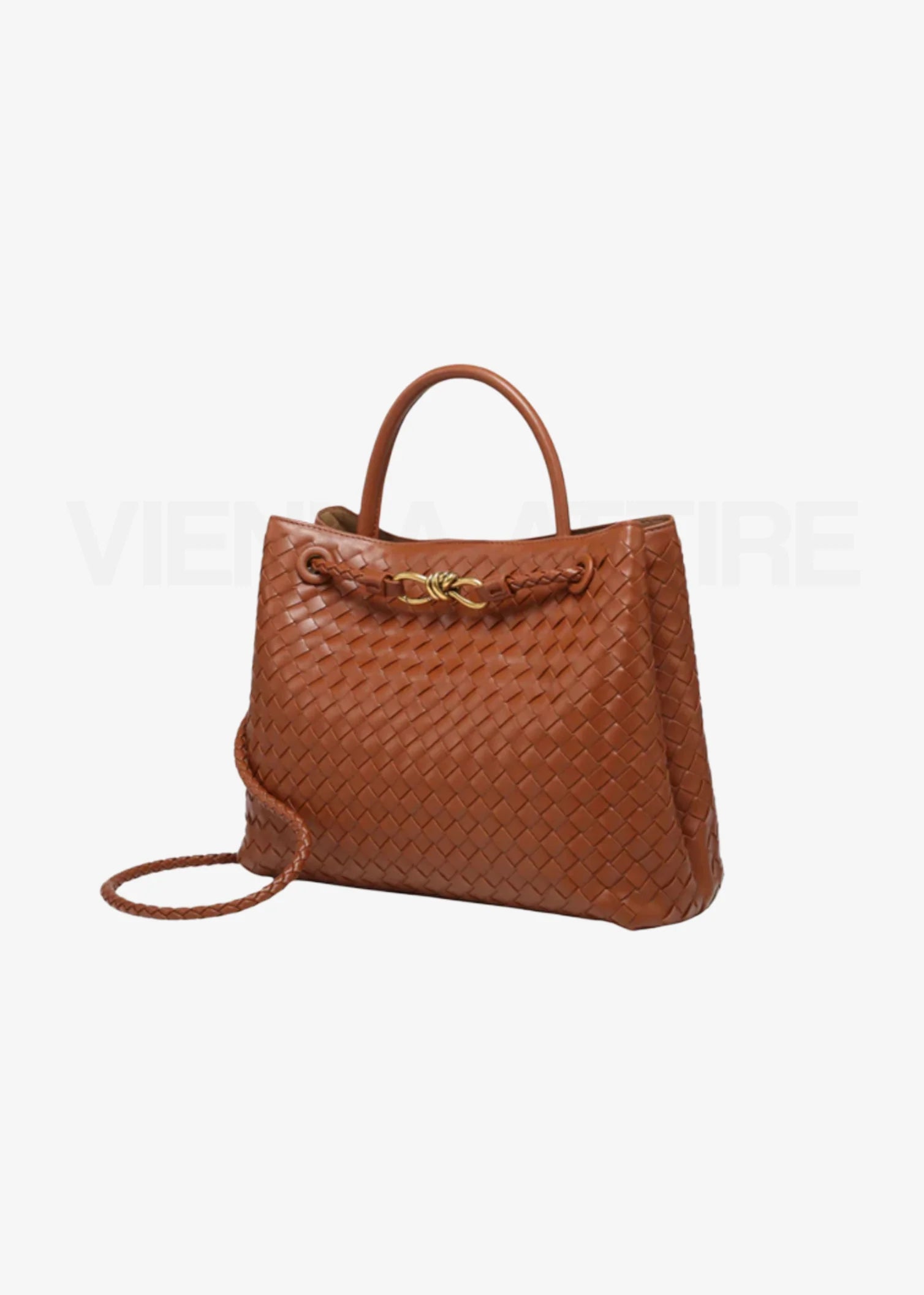 Sabine Large Bag – Large Woven Shoulder Bag with Laptop Compartment