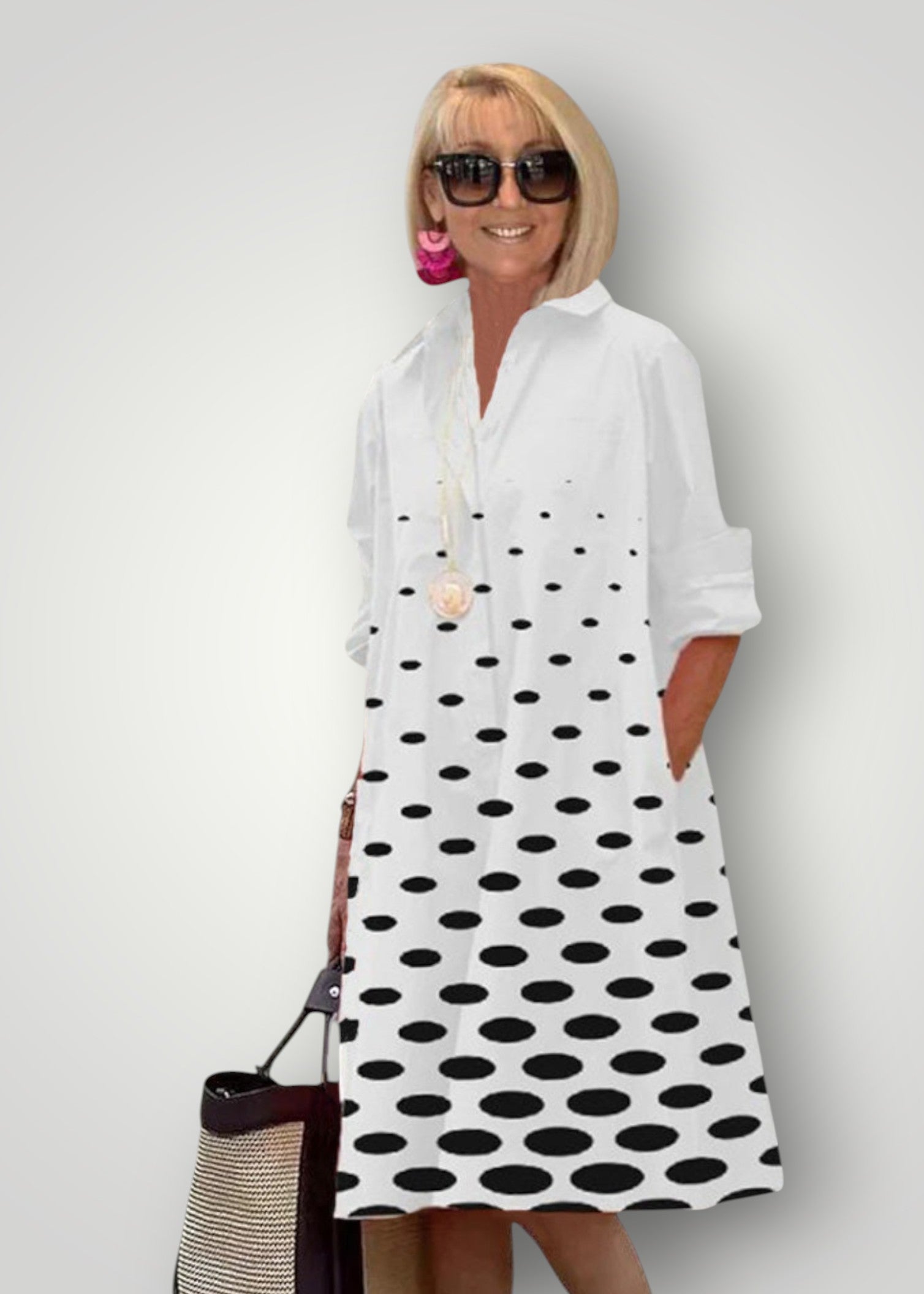Cathy  – Printed Midi Dress