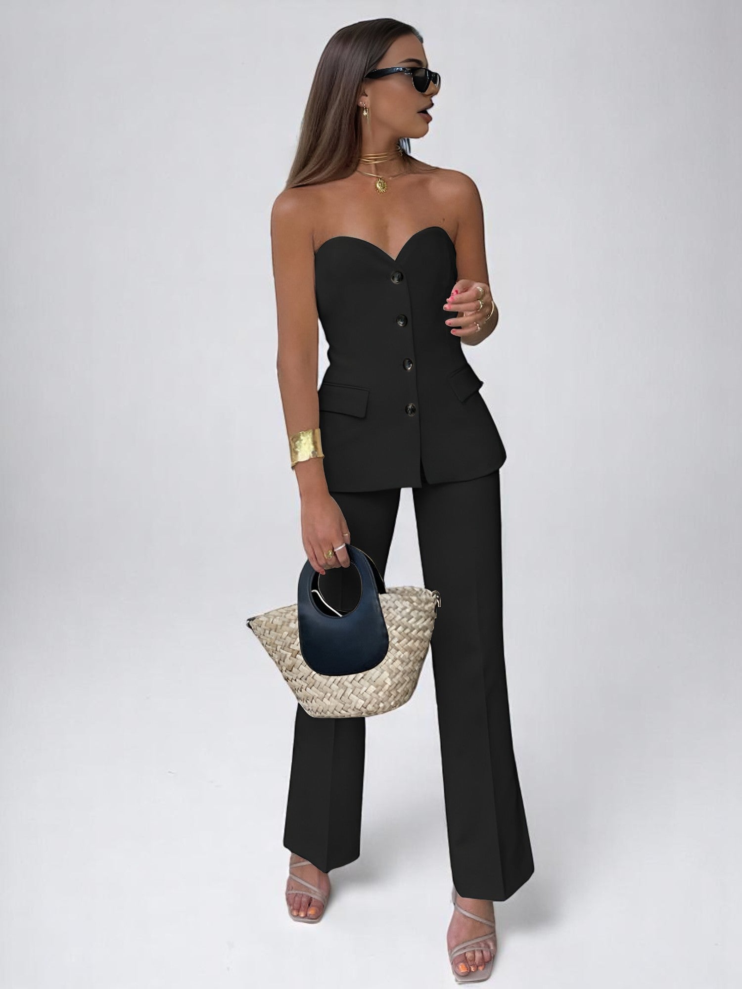 Valentina – Off-the-Shoulder Tailoring Two-Piece