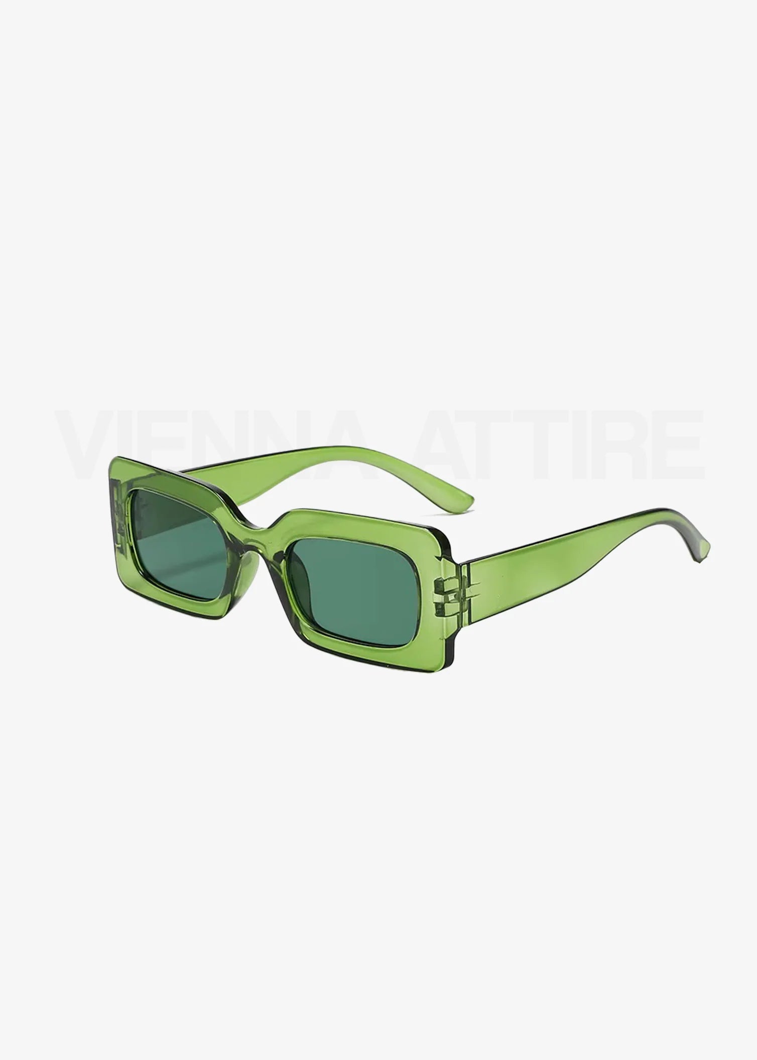 Lea Noir – Geometric Statement Sunglasses Transparent