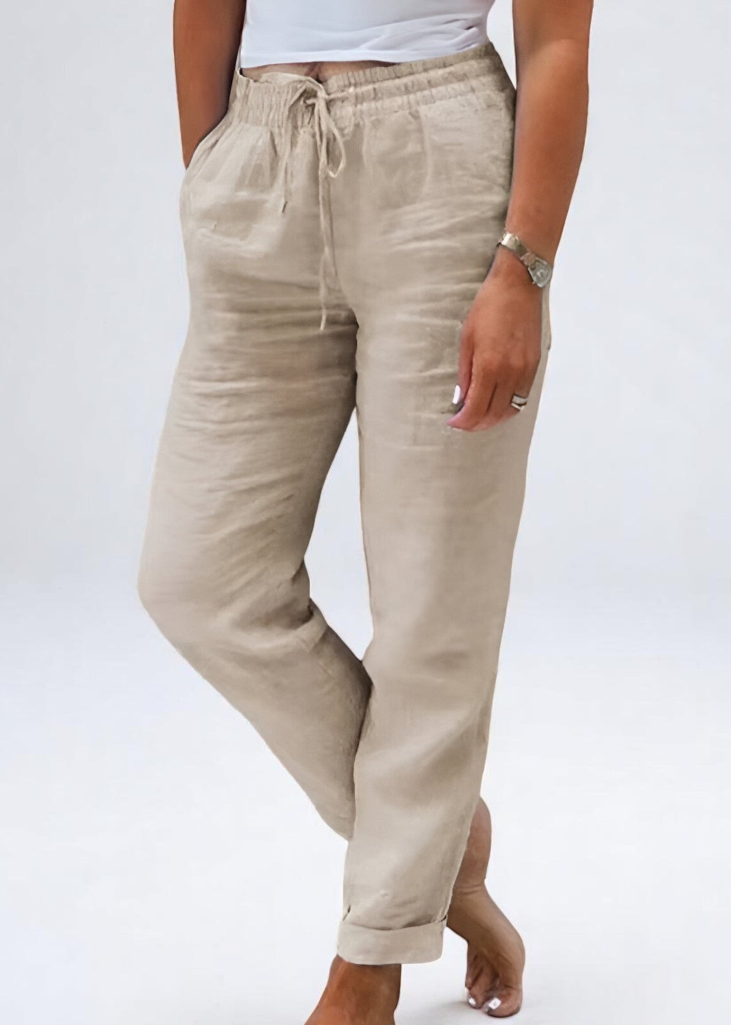 Linen Trousers Liv – Natural. Airy. Casual.