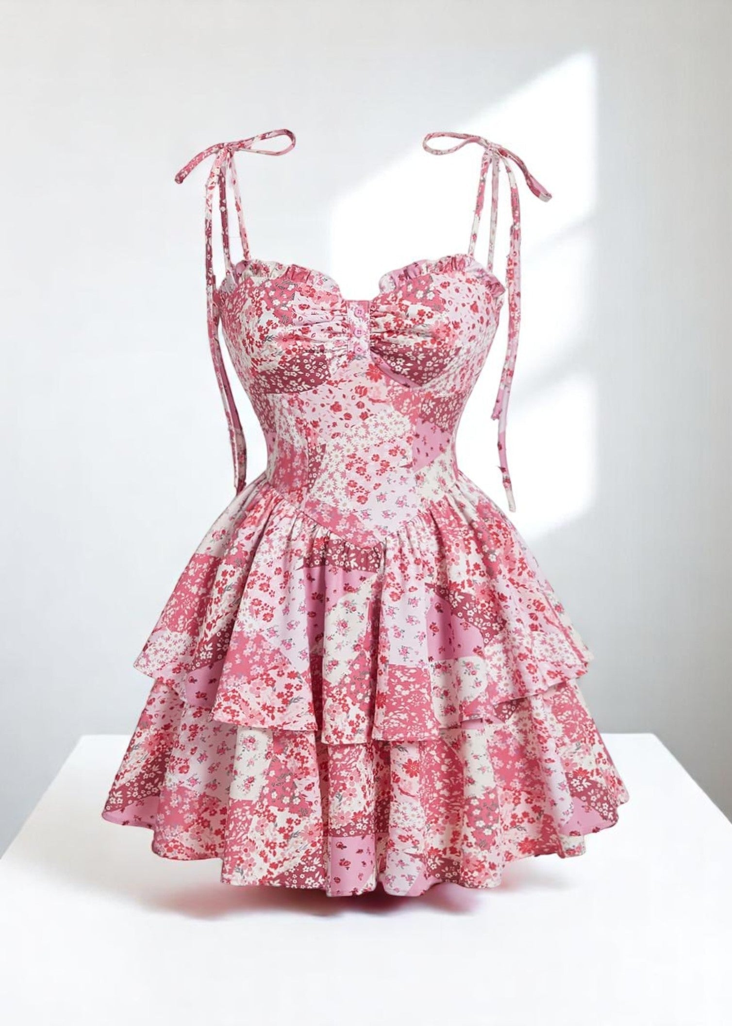 Colette Rüschenträger Dress – with Corset & Tiered Skirt