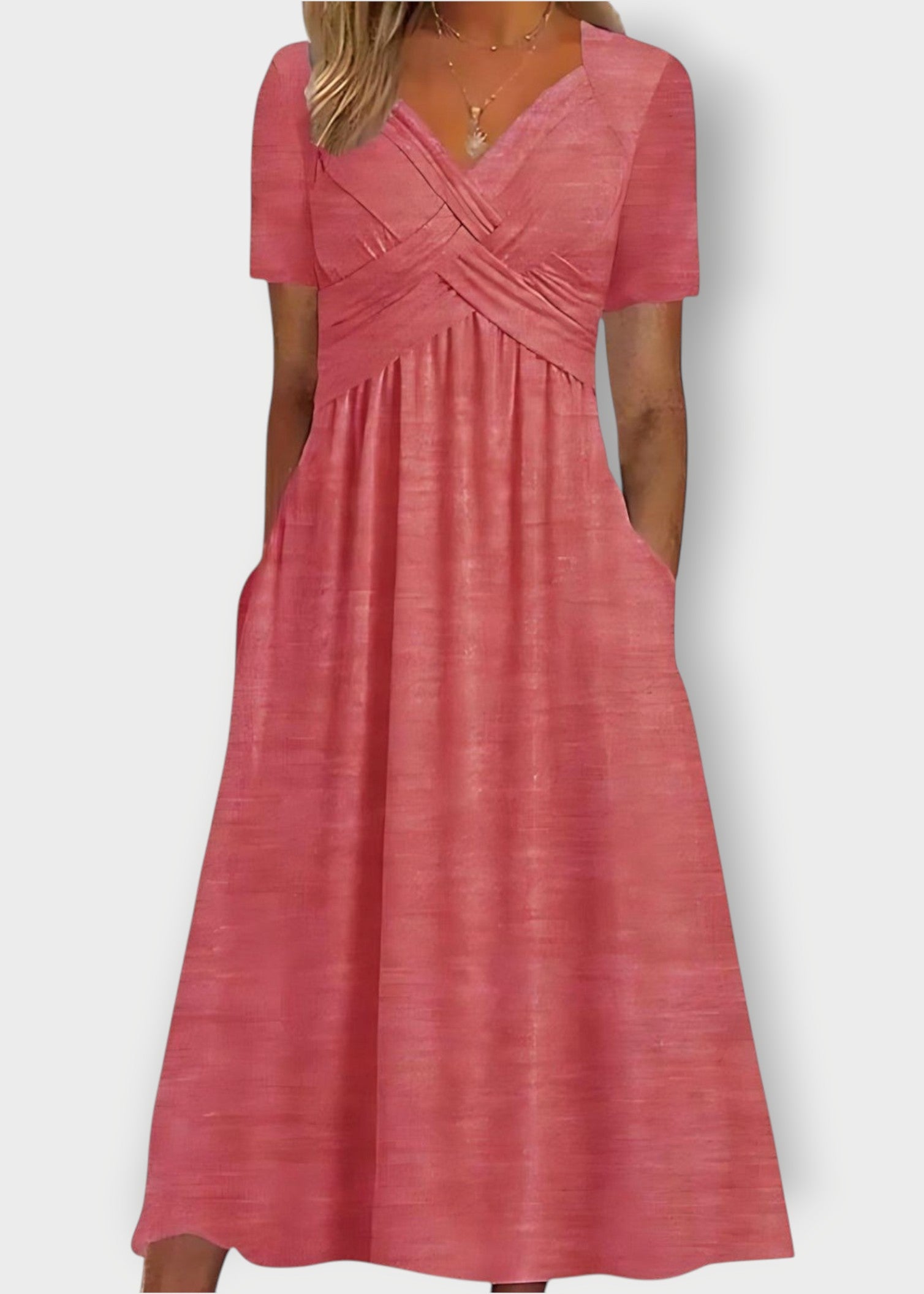 Grace – Elegant Empire Waist Midi Dress