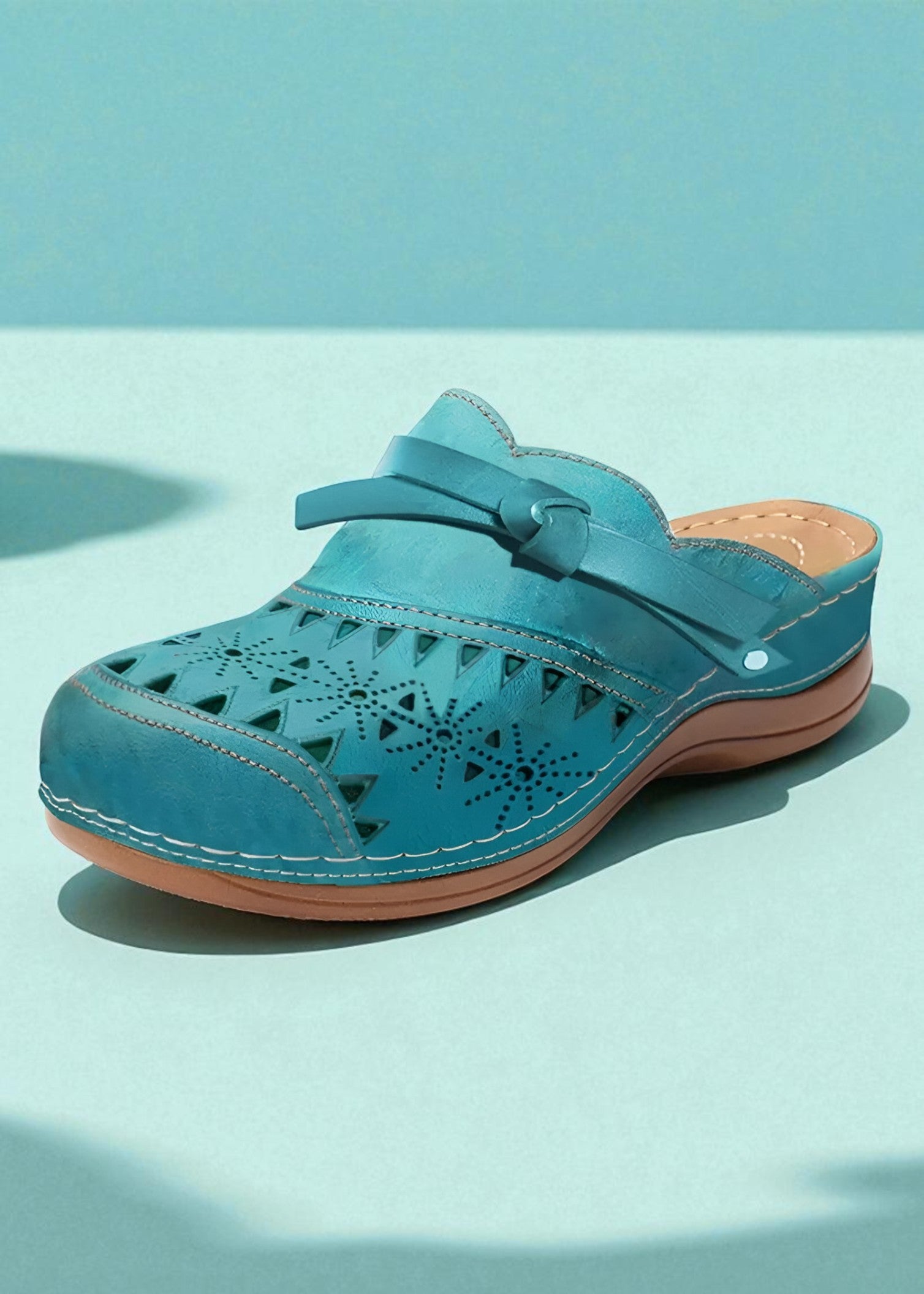 Celine – Comfort Slip-On Mules with Cut-Out Detail