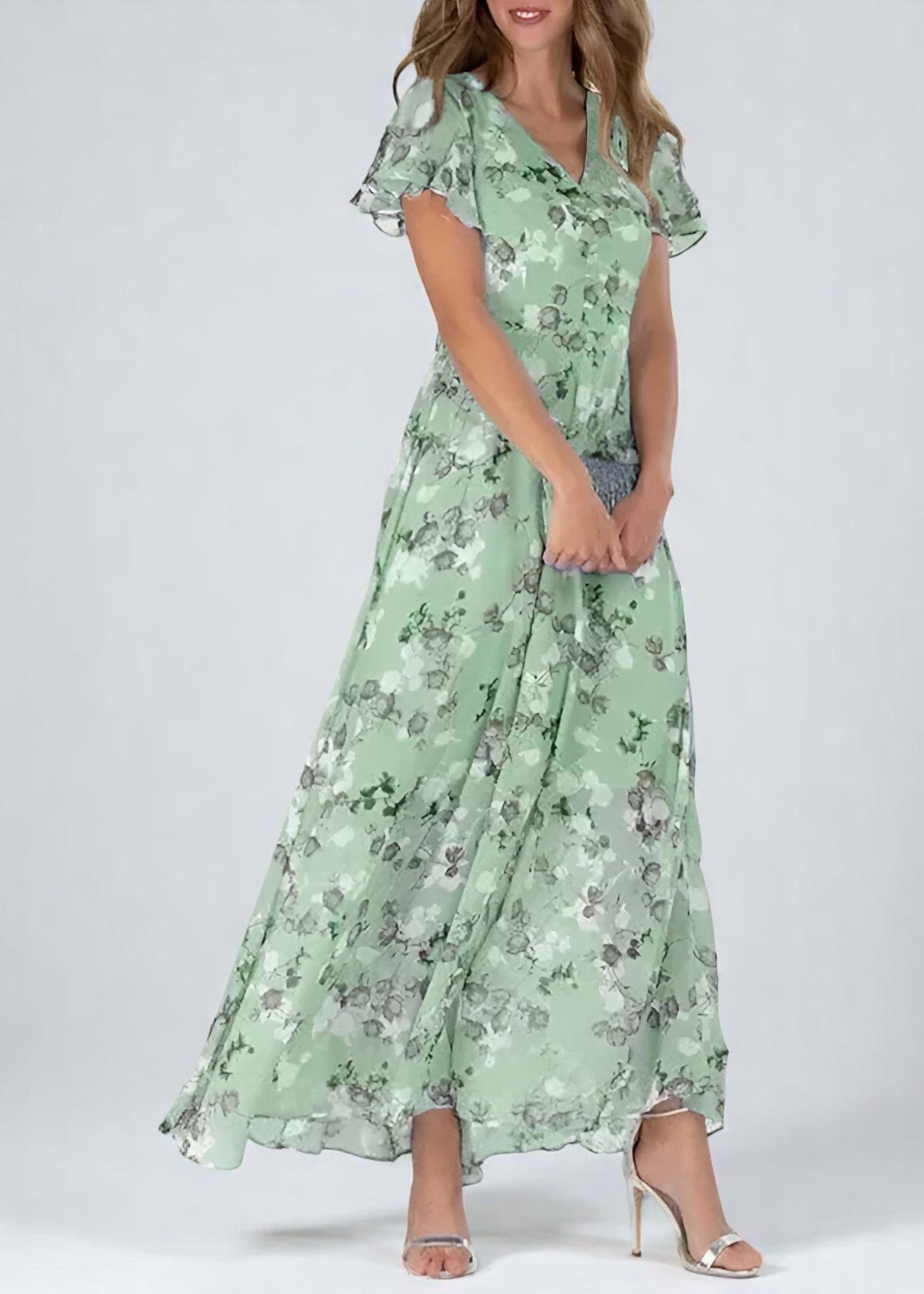 Amara Chiffon Dress – Light & Feminine
