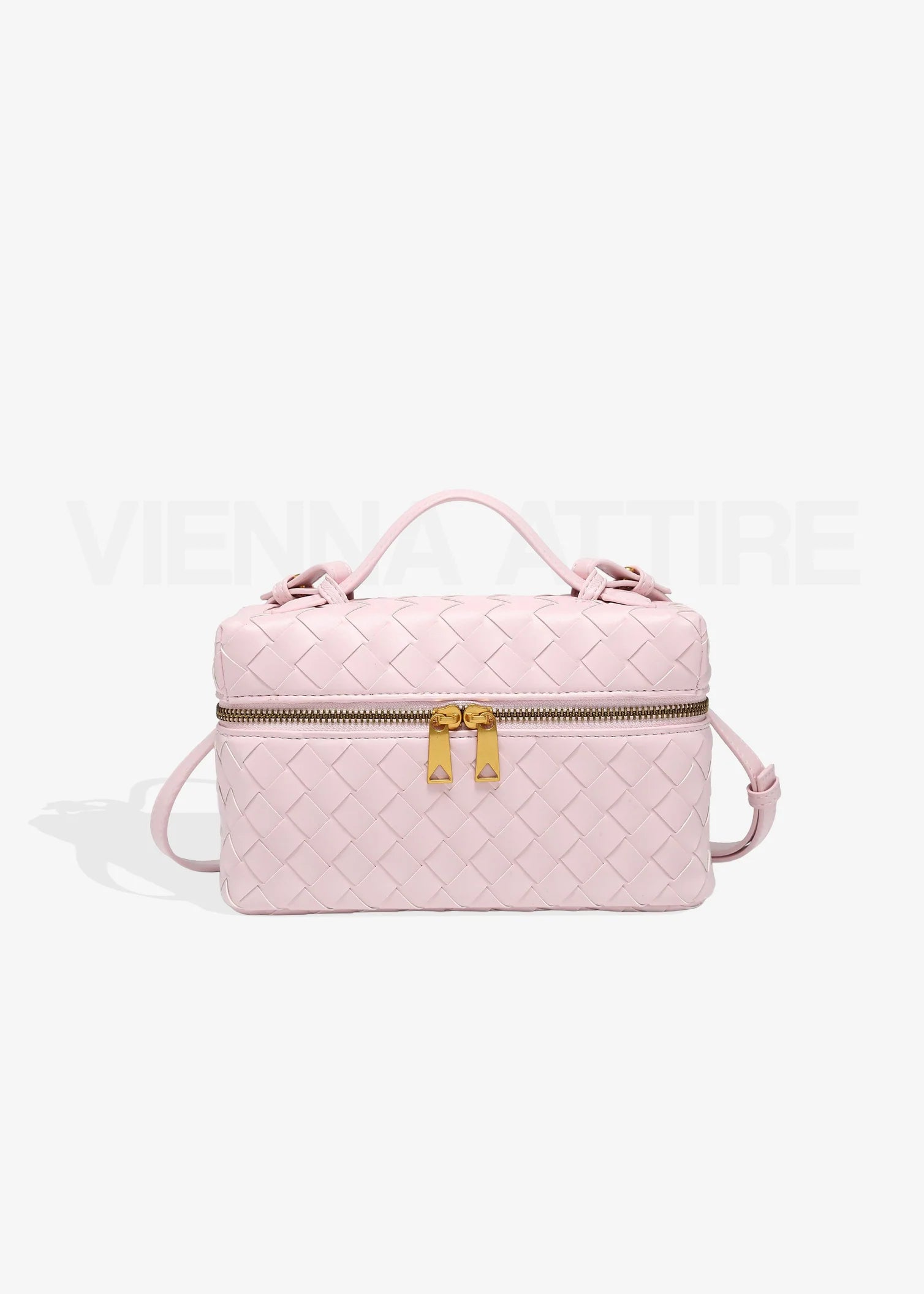 Aria – Structured Mini-Bag with Handle and Gold Details