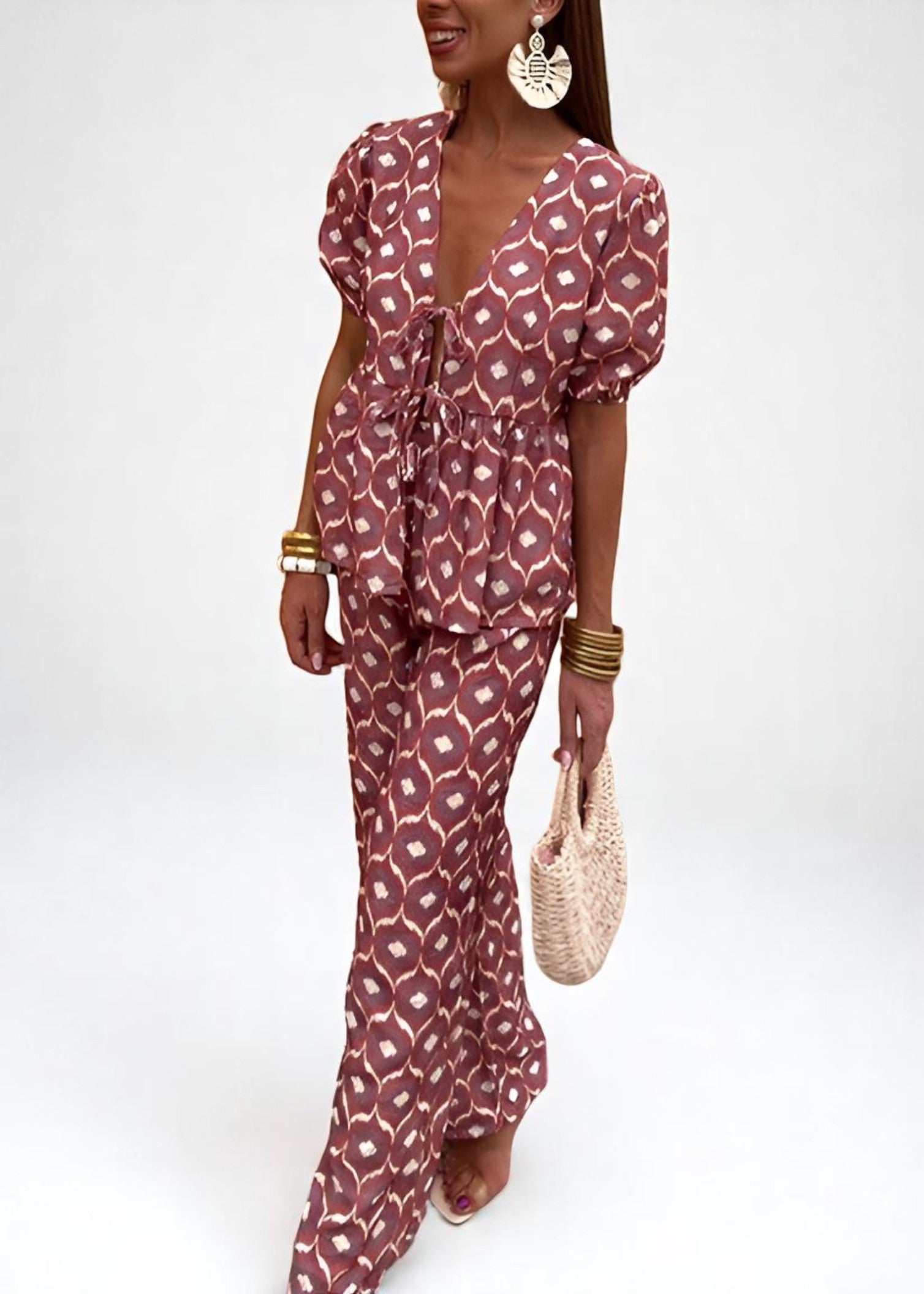 Zahara – Boho Set with Pattern Print