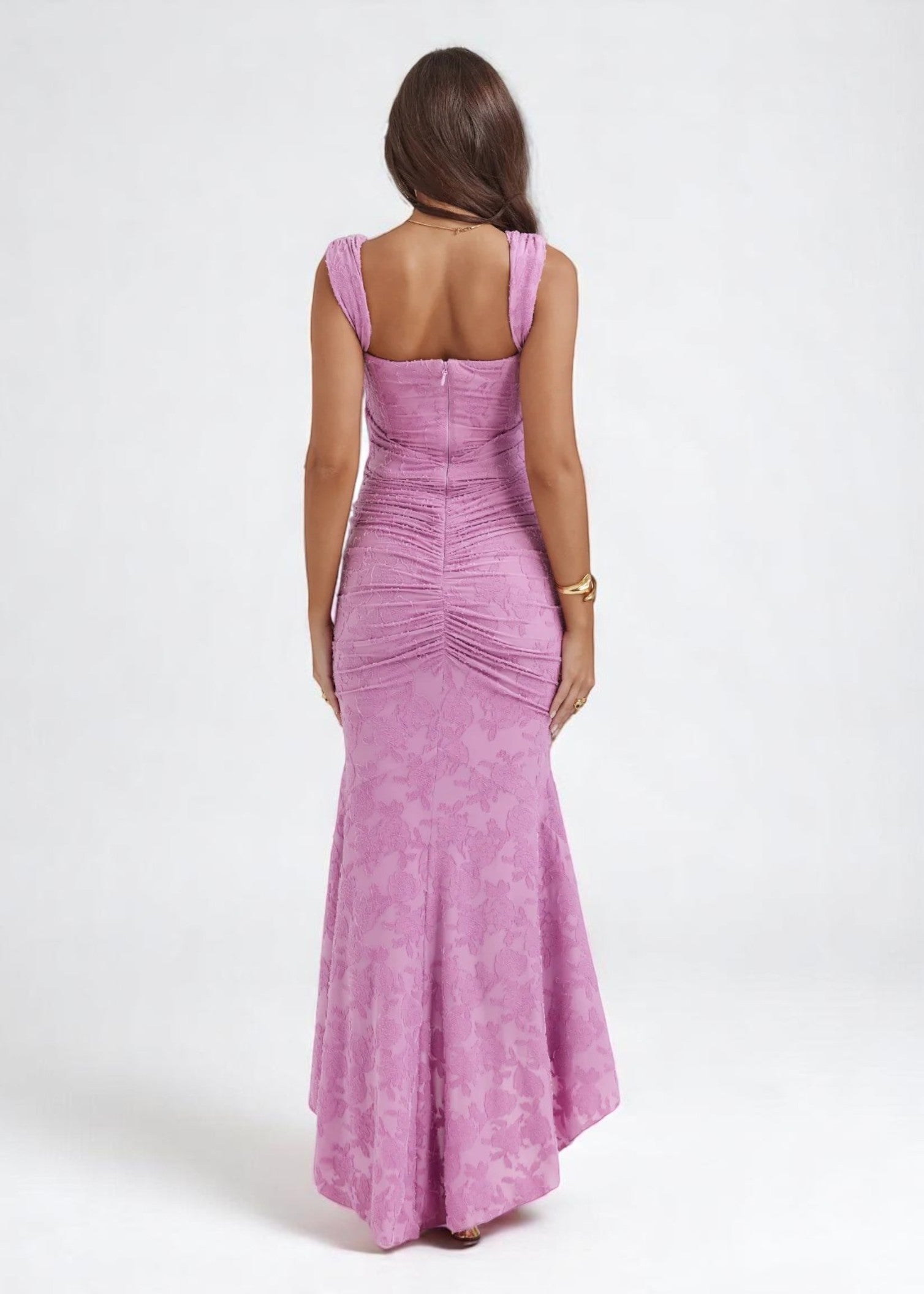 Carisia | Romantic Maxi Dress with Corset and Lace Detail