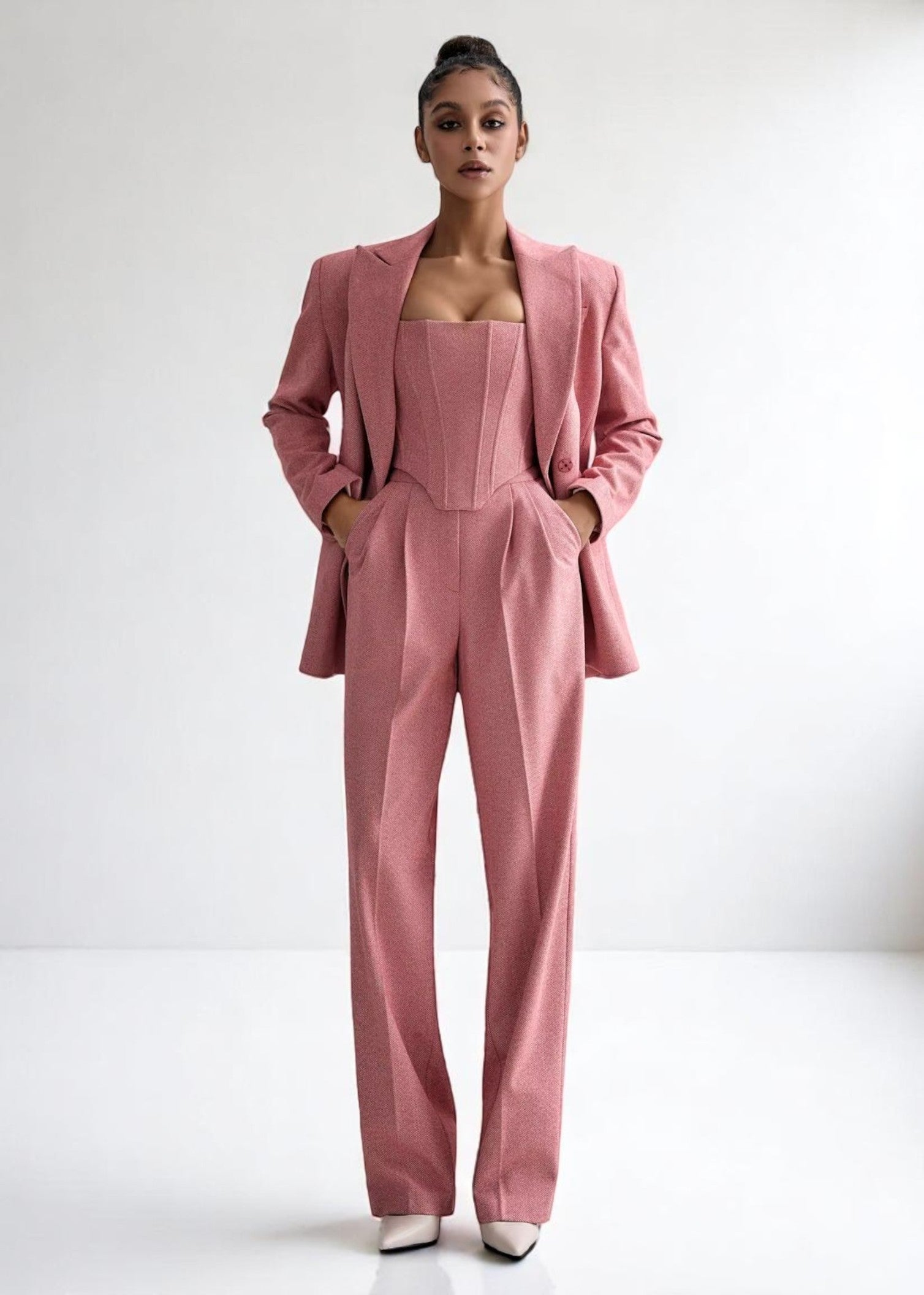 Kira Power Set – 3-Piece Tailoring Set with Corset Top