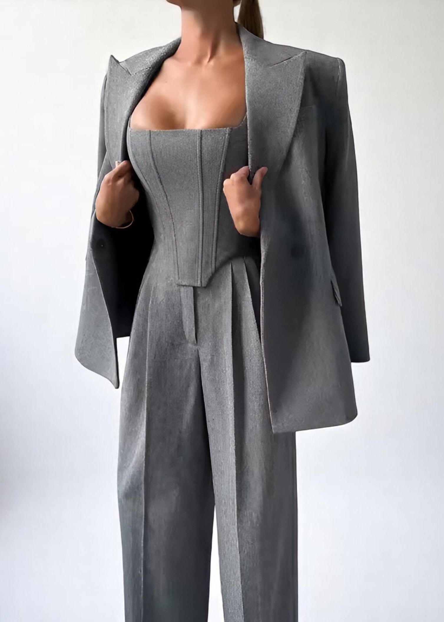 Kira Power Set – 3-Piece Tailoring Set with Corset Top