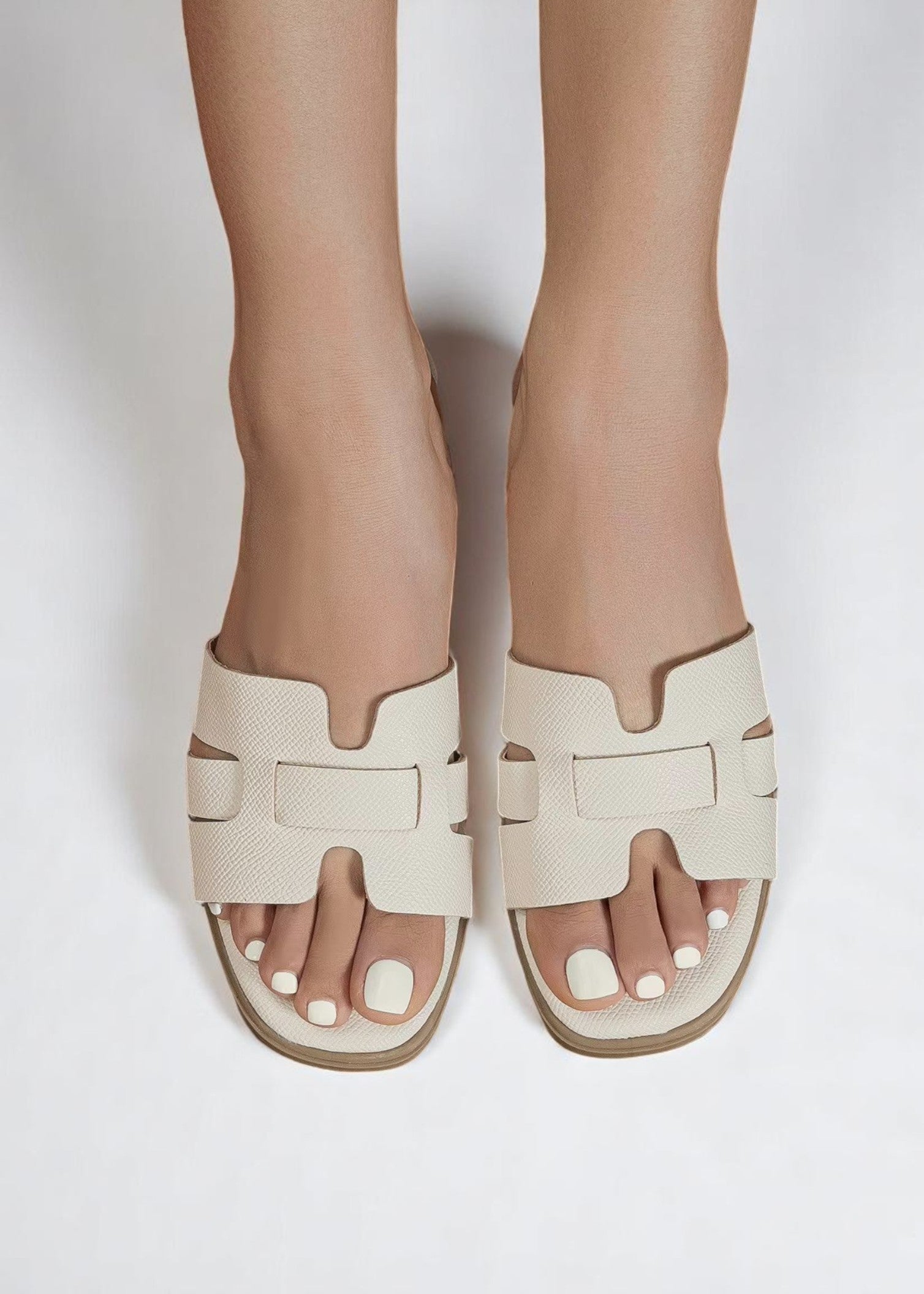 Sienna | Minimalist Leather Slip-On Sandals